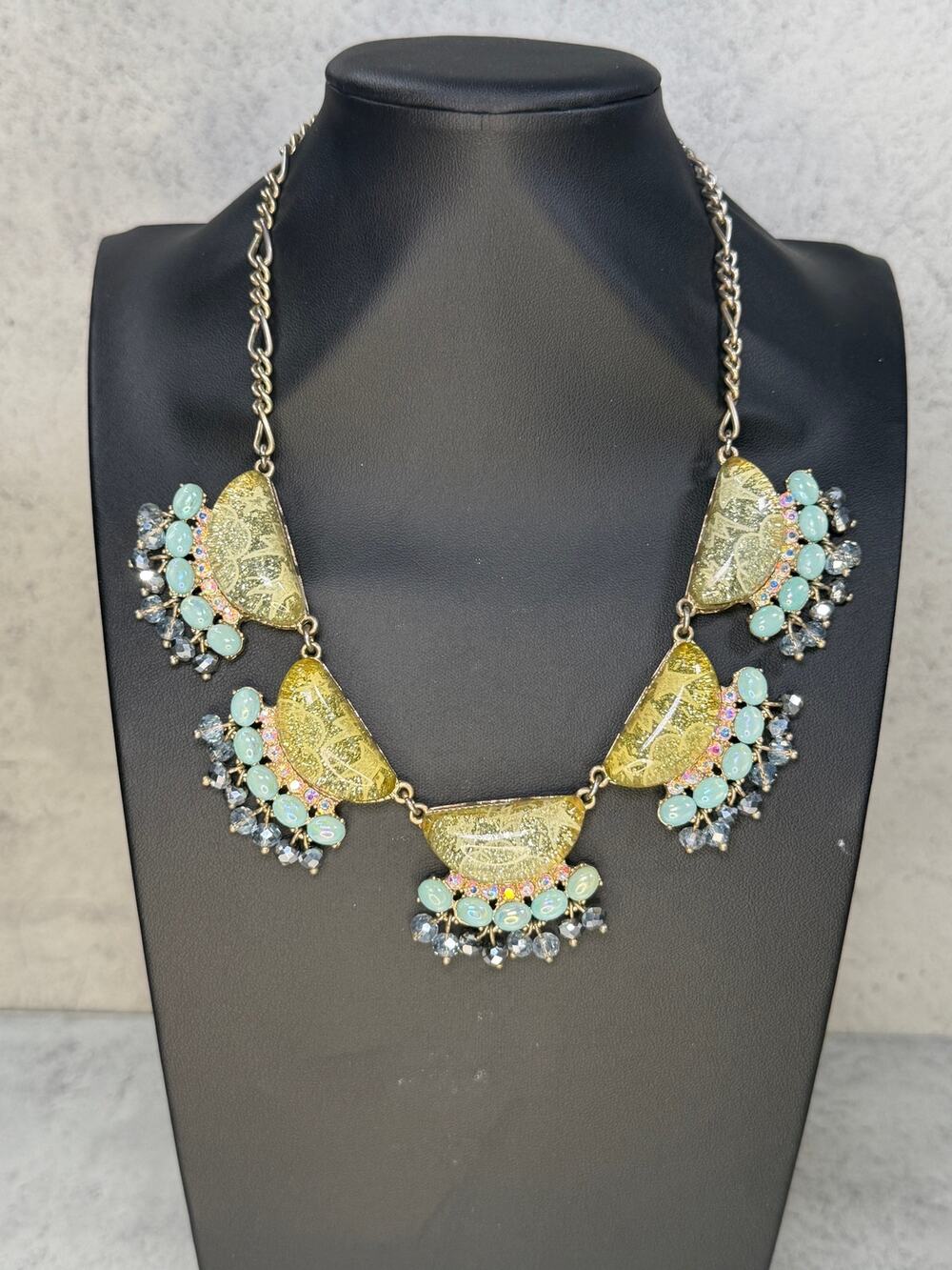 Vintage Betsy Johnson Stargazer Bib Statement Necklace